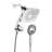 Magnetic 2-in-1 Dual Shower Head with 5-Spray Handheld Shower and 70-Inch Hose Wall Mount Matte Black-122018499