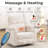 Power Swivel Recliner Chairs With Adjustable Headrest And Armrests, Featuring Massage And Heating Functions-1032764978