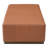 Modern Minimalist PU Leather Ottoman with Solid Wood Legs