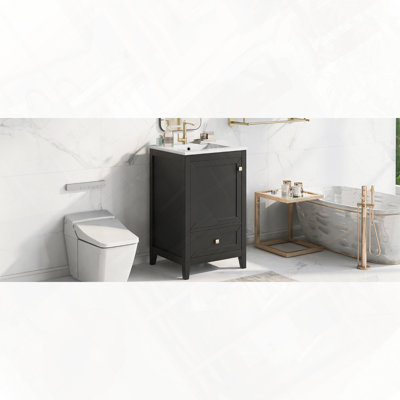 Meuble-lavabo de salle de bain avec lavabo