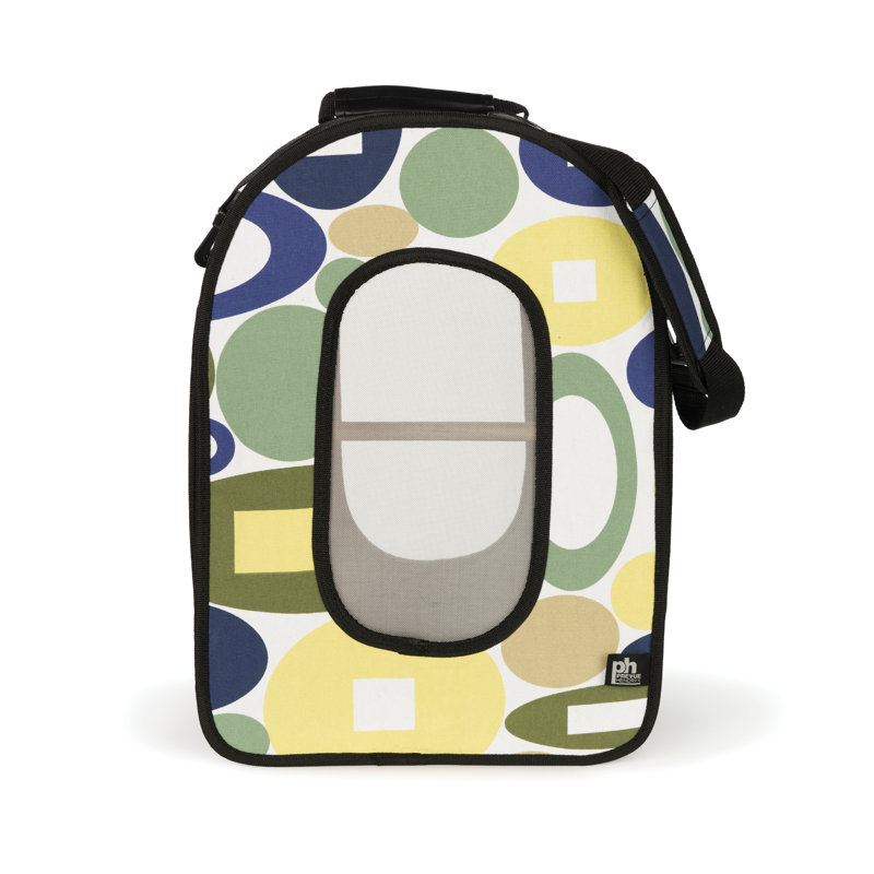 Sac de transport pour oiseaux avec perchoir Chrisvin, H 14,5 po x l 7,75 po x P 10,5 po, Bleu / Beige
