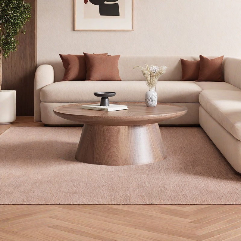 Modern and simple round coffee table