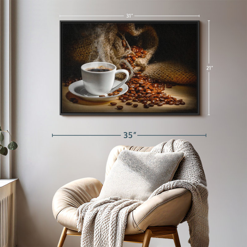 " Freshly Brewed Coffee ", 31" H x 21" W