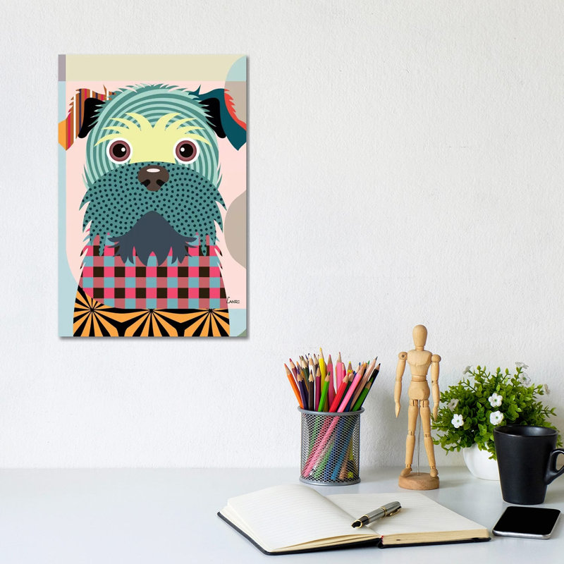 Brussels Griffon by Lanre Studio - Wrapped Canvas Gallery-Wrapped Canvas Giclée, 20.32 cm H x 30.48 cm W