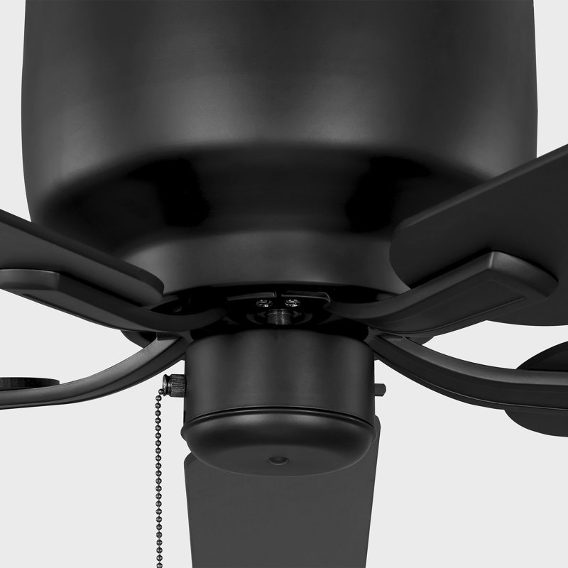 Ventilateur de plafond d'intérieur Linden 52 Hugger, Nuit noire, Nuit noire