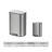 BinMax Silent Close Rectangular Silver Garbage Cans for Kitchen Stainless Steel 13 Gallon
