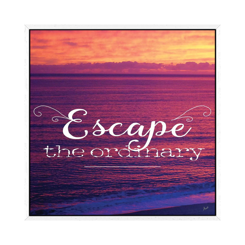 Escape The Ordinary by Andi Metz - Gallery-Wrapped Canvas Giclée on Canvas, 45.72 cm H x 45.72 cm W, White Floater Framed