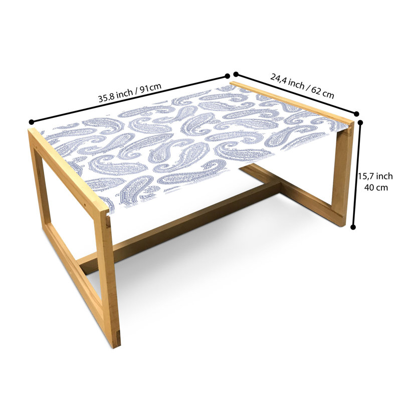 Jaelin Sled Coffee Table, 40cm H x 91cm W x 62cm D