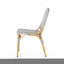 2 chaises d'extérieur, grises, bistro français, structure en aluminium et chaises de jardin rouillées avec 2 pour l'espace