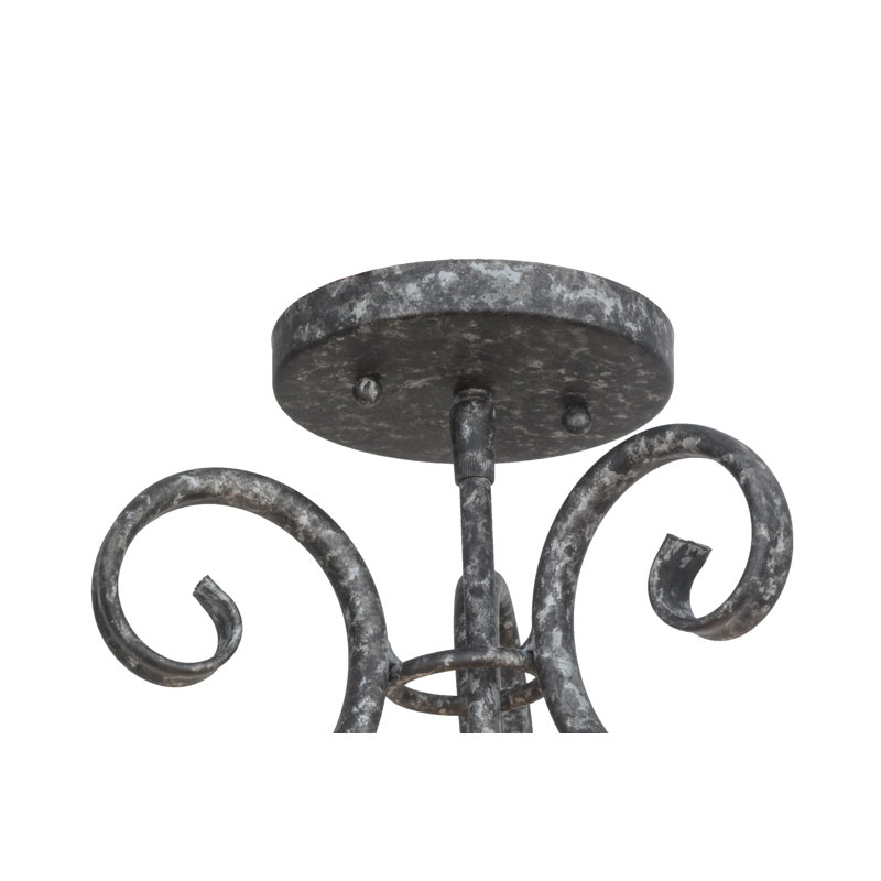 3 - Light Semi Flush Mount
