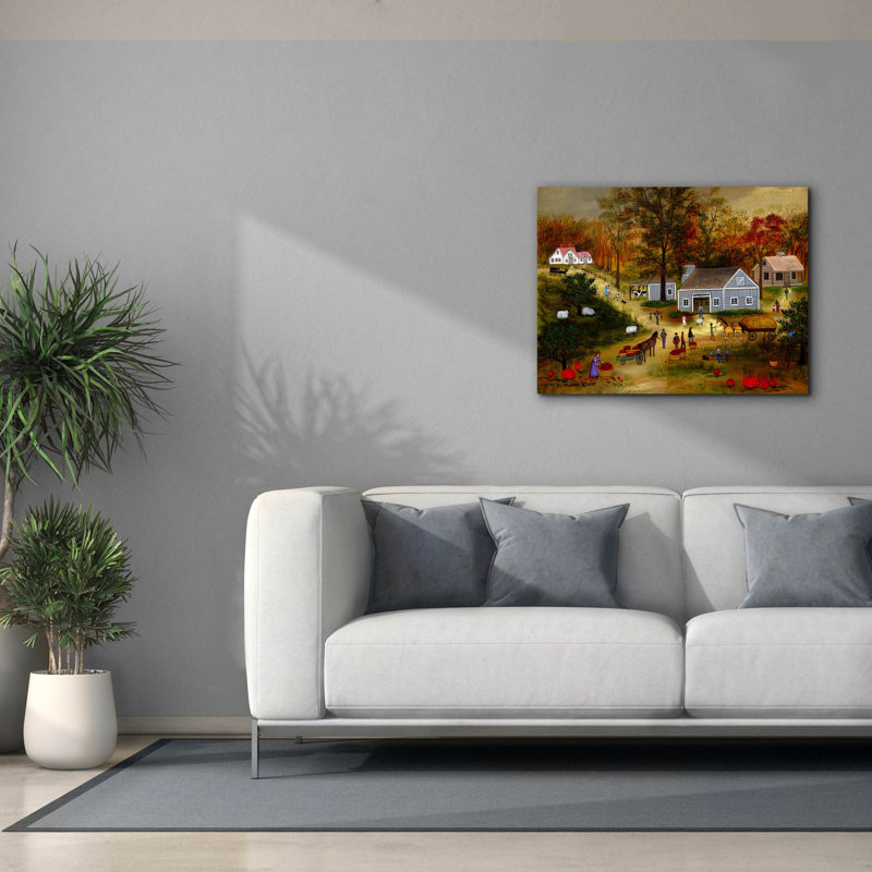 "Epic Graffiti" Autumn Harvest "par JL Munro, art mural sur toile, 34 po x 26 po, H 26 po x l 34 po