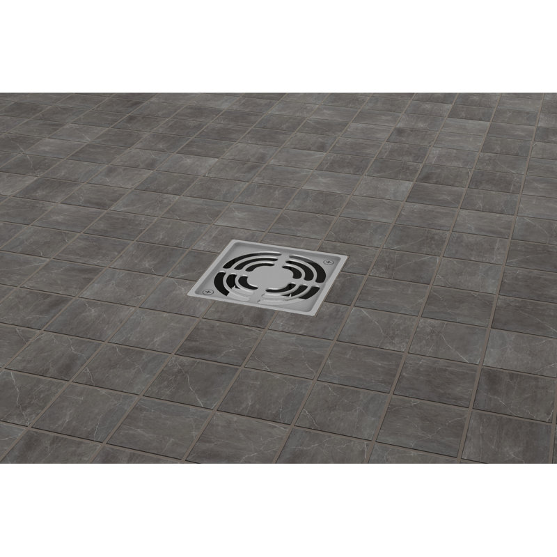 Sterlina II 12" x 12" Porcelain Solid Decorative Tile, Asphalt