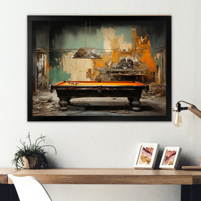 «Billard Industrial Game II», reproduction sur toile