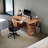 Solid wood height-adjustable pine desk