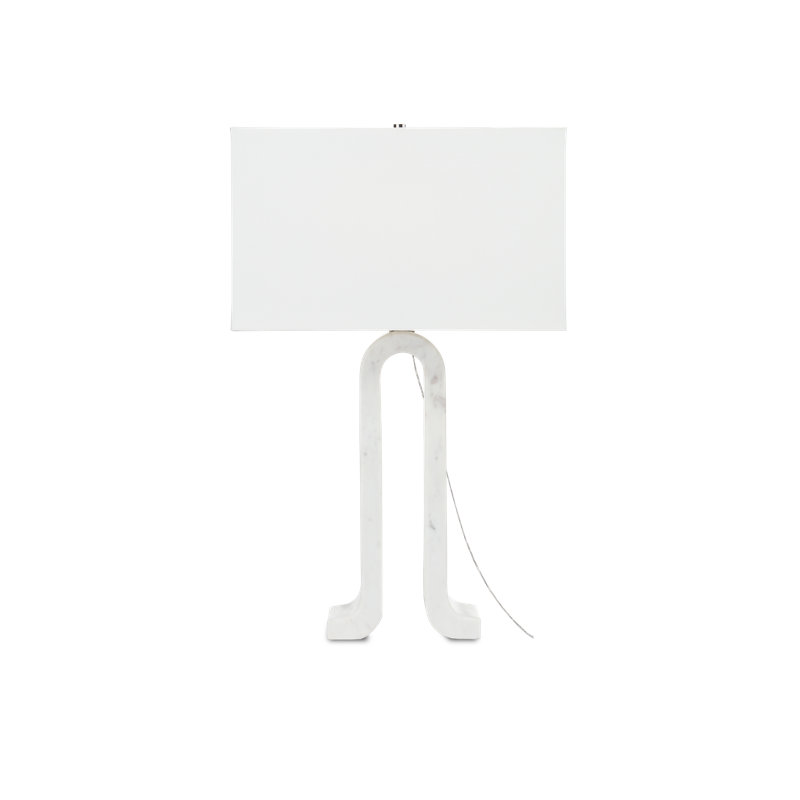 Lampe de table blanche 30,25 po