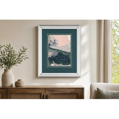 Sage Whisper Wall Art - 34" x 40" - Mirrored Frame