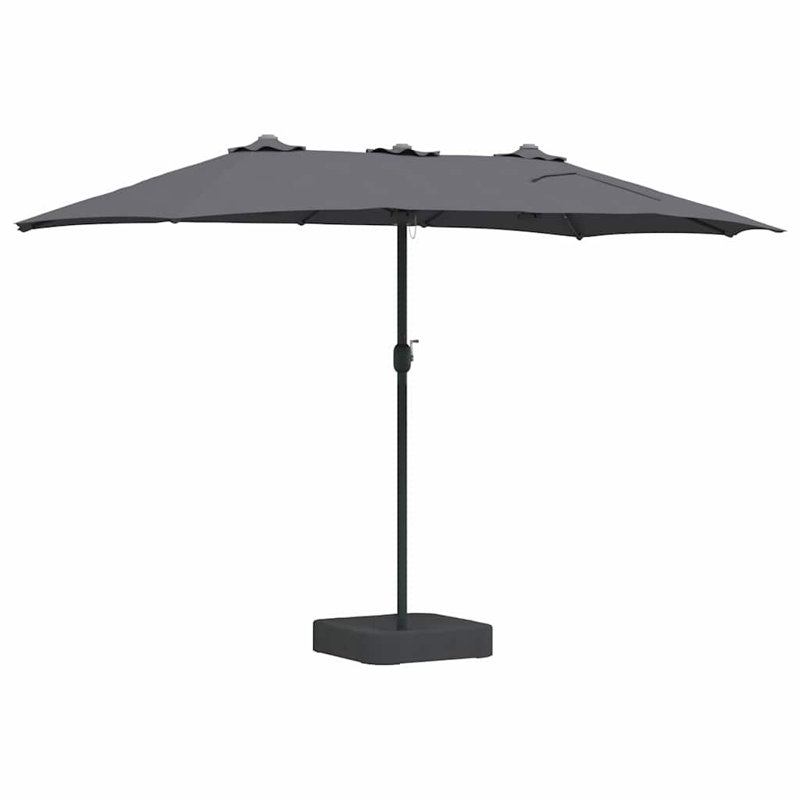 Balcony Screen, 224cm H x 385cm W x 209cm D, Anthracite