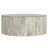 Ardson Solid Mango Wood Drum Coffee Table in White Wash