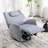 33.85'' W Power Recliner Swivel Rocker Fabric Recliner with Headrest with Hidden Buttons  USB & Type C Ports-1065783821