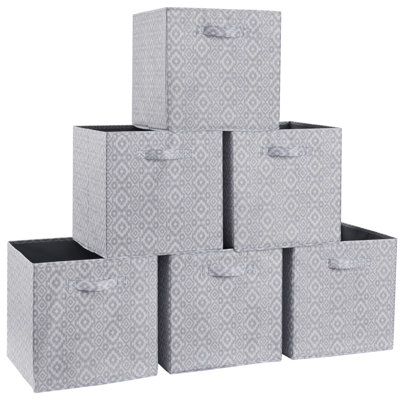 Foldable Storage Fabric Cardboard Bin Set
