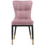 50cm H Tufted Upholstered Metal Upholstered Back Side Chair-502091318-471372719