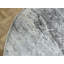 Tapis rond gris noué à la main de conception unique 7 pi 10 po Bettine