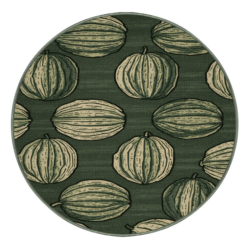  Tapis lavable Winter Melon, Rond 8 pi