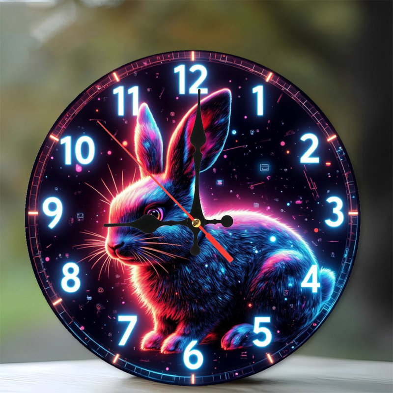 Horloge néon