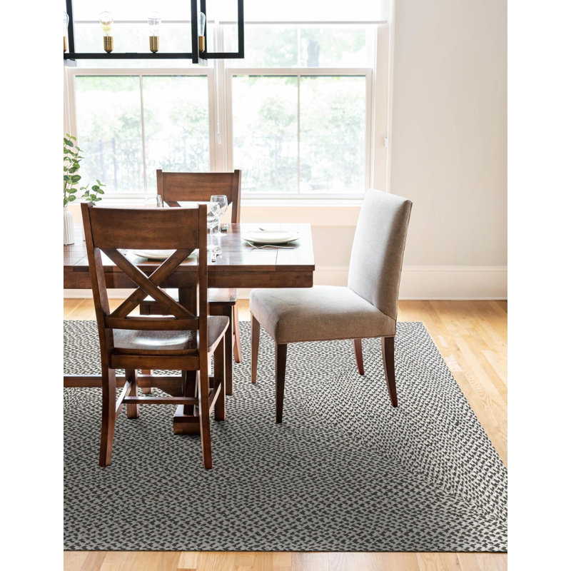 Tapis contemporain Aideen - gris, Rectangle 2 pi x 3 pi 1 po