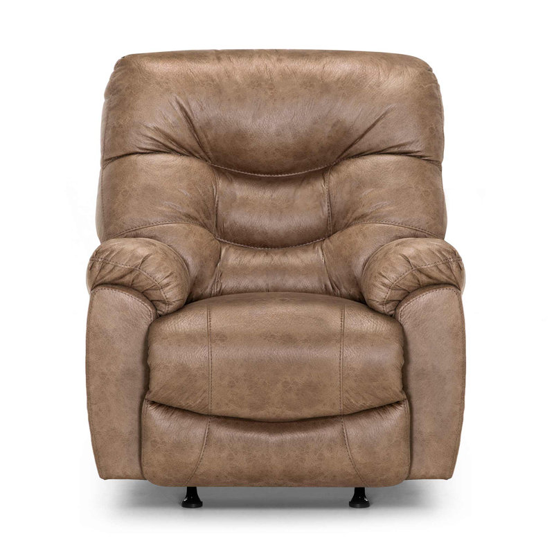 Eugenie 38" Wide Manual Rocker Standard Recliner, Camel