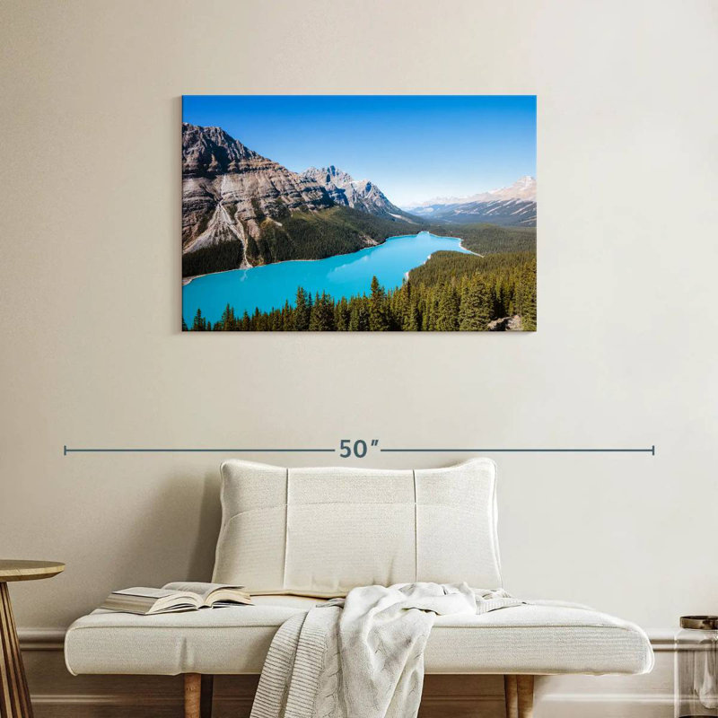 Alamar, aigue-marine, lac Peyto, H 24 po x l 36 po
