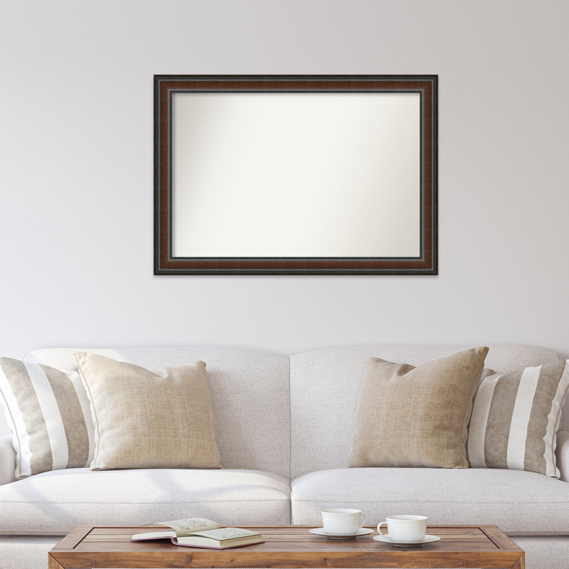 Halcott Solid Wood Rectangle Wall Mirror, 41" H x 29" W