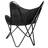 Lanyiah vidaXL Butterfly Chair, Lightweight Armchair with Powder-Coated Steel Frame, Comfortable Genuine Goat Leather, Versatile Utility 26" x 29.1" x 35.4"-1705289982