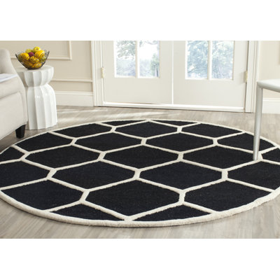 Deedgra Hand Tufted Wool Geometric Rug