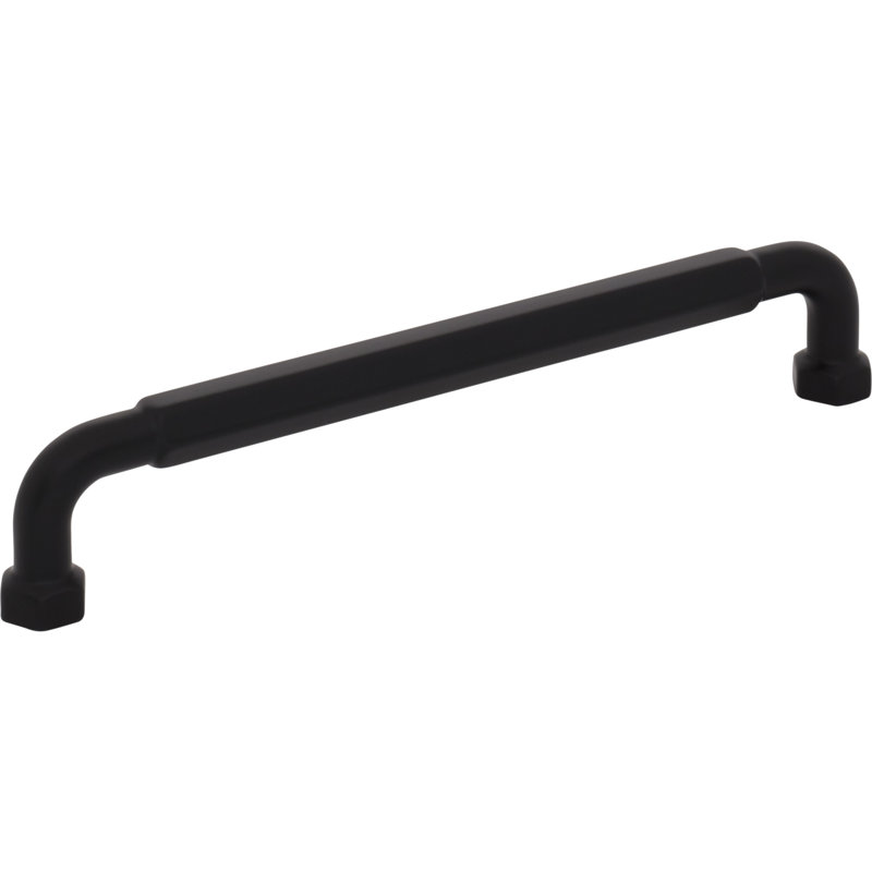 Dustin Bar Pull, Flat Black, 6 5/16" Center To Center