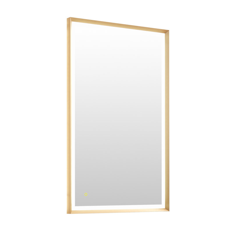 Apollo 48" Gold Aluminum LED Vanity Mirror