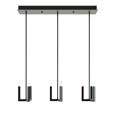Bert 3 - Light Black Kitchen Island Pendant