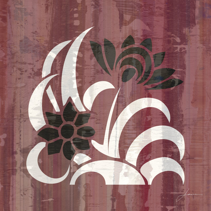 Glyphic Tiles I - Wrapped Canvas Print, 30cm H x 30cm W