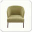 Chaise longue en tissu doux d'inspiration Mid-Century-121321199