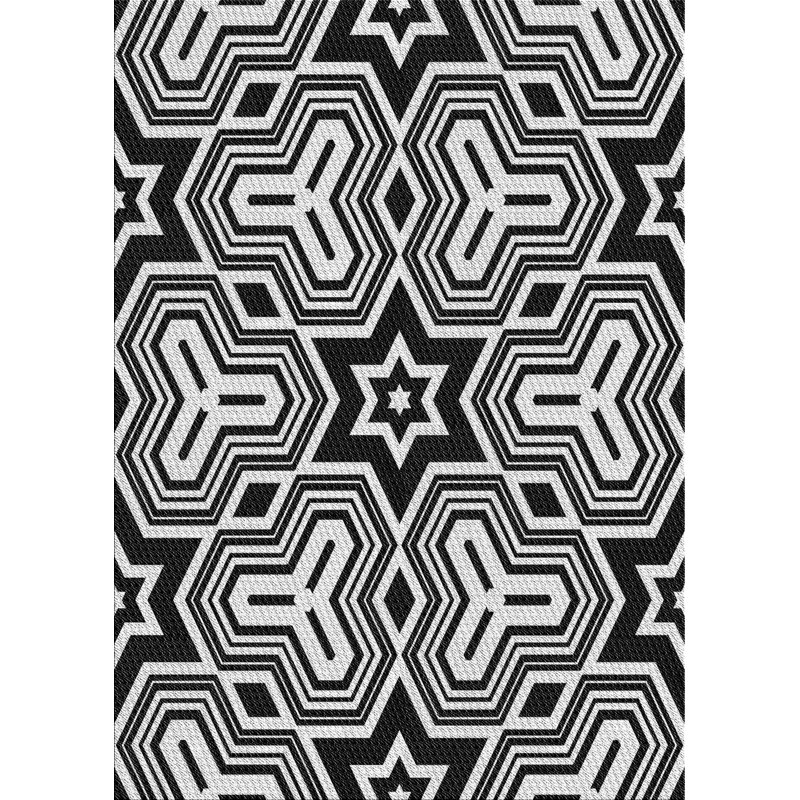 Tapis blanc en laine touffeté à la main Drury