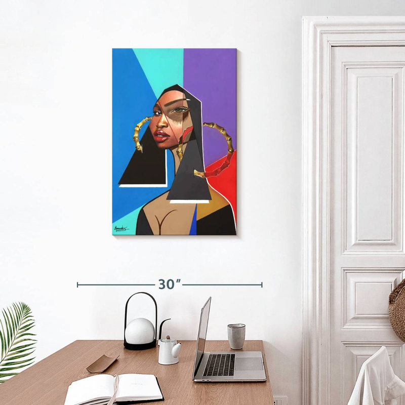 Leisha Black Mona Lisa, 30" H x 20" W