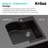 KRAUS Quarza™ 25" L Dual Mount Single Bowl Granite Kitchen Sink and Strainer-51475992