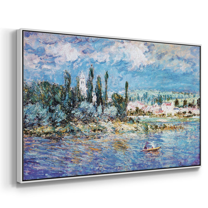 " Landscape With Thunderstorm ", 25" H x 37" W x 2" D, White