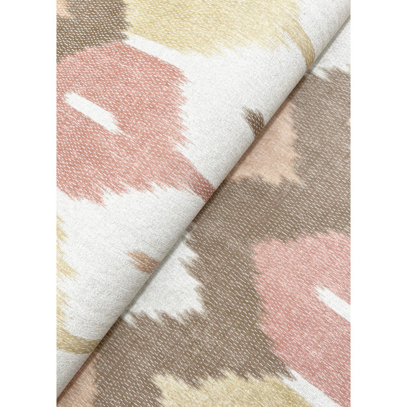 Abilene Apricot Ikat Wallpaper, Orange