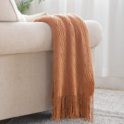 Bed Runner Couch Cover Knitted Decorative Blanket, Throw Blanket, Soft Sofa Throw