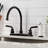 Kingston Brass Restoration Two-Handle 8" Centerset Kitchen Faucet-66069209-66069208