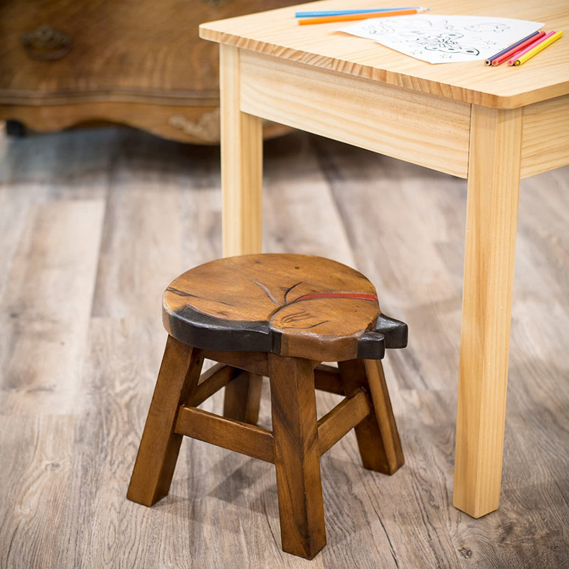 Ezer Sleeping Brown Cat Step Stool