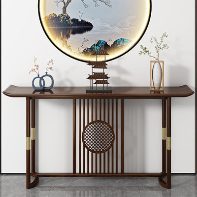 The cozy traditional Chinese-style console table