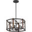 Lustre cylindrique unique à 6 lumières Kafader