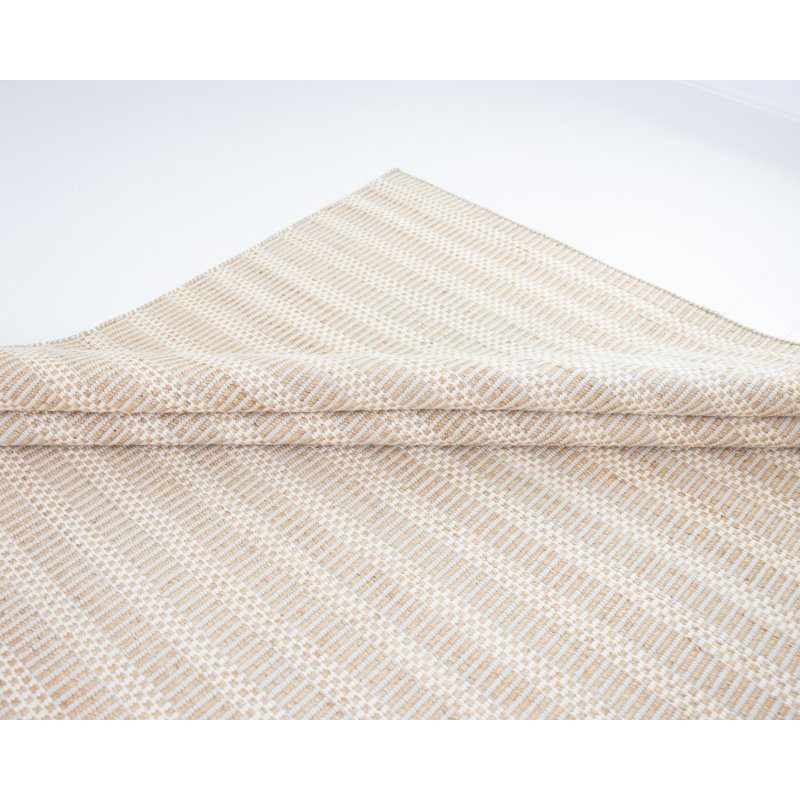 Jute & Wool Striped Rug, 8' x 10', Violet Pearl